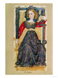 Buy Justice, Tarot Card from the "Charles Vi" or "Gringonneur" Deck at AllPosters.com