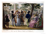 Buy Italian Musicians Performing on a Boulevard in Paris, from "Tableaux De Paris," circa 1820 at AllPosters.com