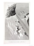 Buy In Attempting to Pass the Corner I Slipped and Fell" from "The Ascent of the Matterhorn" at AllPosters.com