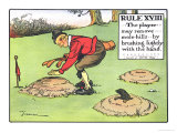 Rule XVIII: the Player...May Remove...Mole-Hills...By Brushing Lightly with the Hand...
