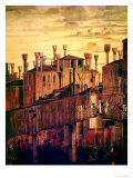 Wooden Rialto Bridge, from the Miracle of the Relic of the True Cross, 1494 (Detail)