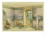 Buy Design for a Bathroom, from "Interieurs Modernes," Published Paris, 1900 at AllPosters.com