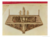Buy Cross-Section of a Slave Ship, from a Manuscript on Slavery, Late 18th Century at AllPosters.com