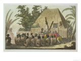 Buy Captain Cook Observes an Offering Sandwich Islands at AllPosters.com