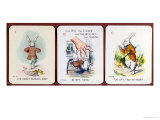 Three Happy Family Cards Depicting Characters from Alice in Wonderland by Lewis Carroll (1832-98)