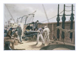 Buy Splicing the Cable after the First Accident on Board the Great Eastern, July 25th, 1865 at AllPosters.com