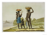Buy A Slave Family of the Loango Tribe, Surinam, from "Le Costume Ancien Et Moderne" at AllPosters.com