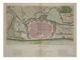 Buy Plan of Pondicherry from "Voyage Aux Indes Et La Chine" at AllPosters.com