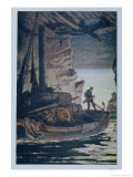 Buy Illustration from "Les Travailleurs De La Mer" by Victor Hugo 1923 at AllPosters.com