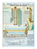 Improved Baths and Showers from a Catalogue of Sanitary Wares Produced by Morrison, Ingram & Co.