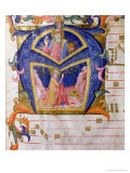 Buy Corale / Graduale No. 5 Historiated Initial "A" Depicting King David and God the Father at AllPosters.com