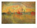Buy View of Venice from the Sea, 1896 at AllPosters.com