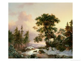 Wolves in a Winter Landscape
