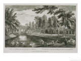 Buy A View to the Grotto of the Serpentine River in the Alder Grove at Stowe, 1753 at AllPosters.com