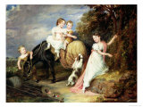 Buy Portraits of the Children of the Rev.Joseph Arkwright of Mark Hall, Essex, 1826 at AllPosters.com