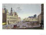 Buy View of the Place De L'Hotel De Ville, as Seen from the Rue Du Mouton at AllPosters.com