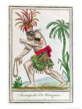 Buy A Savage from the Marquesas Islands from "Encylopedie Des Voyages" at AllPosters.com