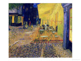 Buy The Caf&eacute; Terrace on the Place du Forum, Arles, at Night, c.1888 (detail) at AllPosters.com
