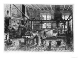 The Weaver's Workshop at Lyon, Illustration from 