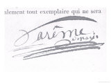 Buy Signature of Marie Antoine Careme from "Le Maitre D'Hotel Francais", Published in 1822 at AllPosters.com
