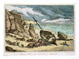 Buy Clearing a Wreck on the North Coast of Cornwall, from "Sketches from Nature," Published 1822 at AllPosters.com