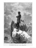 Captain Nemo Climbing a Rock, Illustration from 