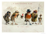 Buy The Kindly Robin, Victorian Christmas Card at AllPosters.com
