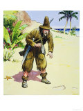 Buy Robinson Crusoe, from "Peeps into the Past," Published circa 1900 at AllPosters.com