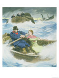 Buy Grace Darling (1815-41) and Her Father Rescuing Survivors of Shipwrecked Steamship "Forfarshire" at AllPosters.com