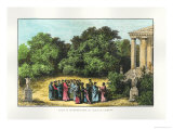 Buy Plato and His Disciples in the Garden of the Academy, from "La Vie Des Savants Illustres" at AllPosters.com