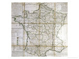 Buy Map of France Divided into Provinces at AllPosters.com