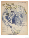 Cover of the Score Sheet for "La Valse Ballsirenen" from "The Merry Widow" by Franz Lehar