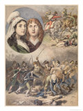 Buy The French Heroines, Felicite and Theophile De Fernig in 1792, from "Le Petit Journal" at AllPosters.com
