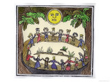 Buy Circle of Witches Dancing Beneath a Full Moon at AllPosters.com