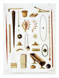 Buy Household Utensils and Weapons from the Mariannas Islands, from "Voyage Autour Du Monde (1817-20)" at AllPosters.com