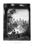 Main Facade of Angkor Wat, Illustration from "Atlas Du Voyage D