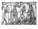 Buy Death Taking the Bishop and the Nobleman, from the Danse Macabre, Published Paris, 1485 at AllPosters.com
