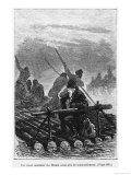 An Old Baikal Boatman Took Command of the Raft, Illustration from 