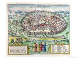 Buy View of Jerusalem, from the Atlas "Le Theatre Des Cites Du Monde" at AllPosters.com