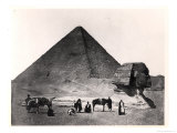 Buy The Sphinx and the Great Pyramid of Khufu at Giza, circa 1860 at AllPosters.com