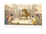 Buy The Fight Between the Lion Wallace and the Dogs Tinker and Ball in the Factory Yard at AllPosters.com