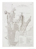 Buy Plan of the Town of Sydney, from "Voyage Autour Du Monde ," Published 1822-24 at AllPosters.com