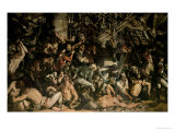 Buy The Death of Nelson, Detail of the Lower Deck of the Victory, 1863-65 at AllPosters.com