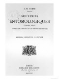 Titlepage of "Souvenirs Entomologiques" by Jean-Henri Fabre Published in 1924