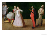 Buy The Compagnia Dei Comici Gelosi with Isabella Andreini Depicted Giving a Performance in Paris at AllPosters.com