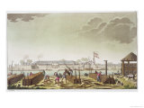 The Fort at Batavia with Native Loggers, Plate 50 from 
