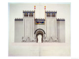 Buy Reconstruction of the Entrance of the Palace of Sargon II at Khorsabad, Iraq, 1867 at AllPosters.com