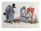 Buy The Leech Doctors, Caricature from "Les Metamorphoses Du Jour," 1854 at AllPosters.com
