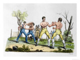 Buy Boxing in England, Illustration from "Costume Antico E Moderno" at AllPosters.com