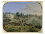 Buy View of the Chateau De La Muette with the Arrival of King Louis XV, circa 1738 at AllPosters.com